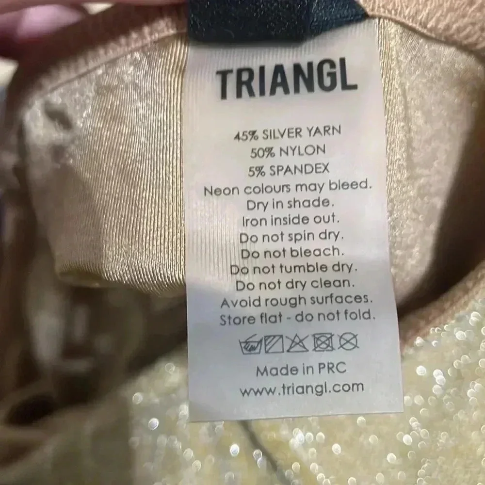 NWT Triangl Swimwear Bikini Bottom Size M
